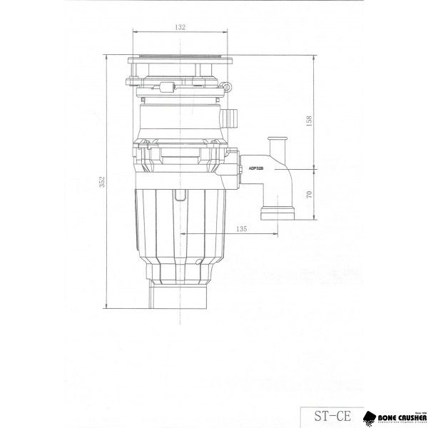 Измельчитель пищевых отходов бытовой BoneCrusher 610 AS (BC610)