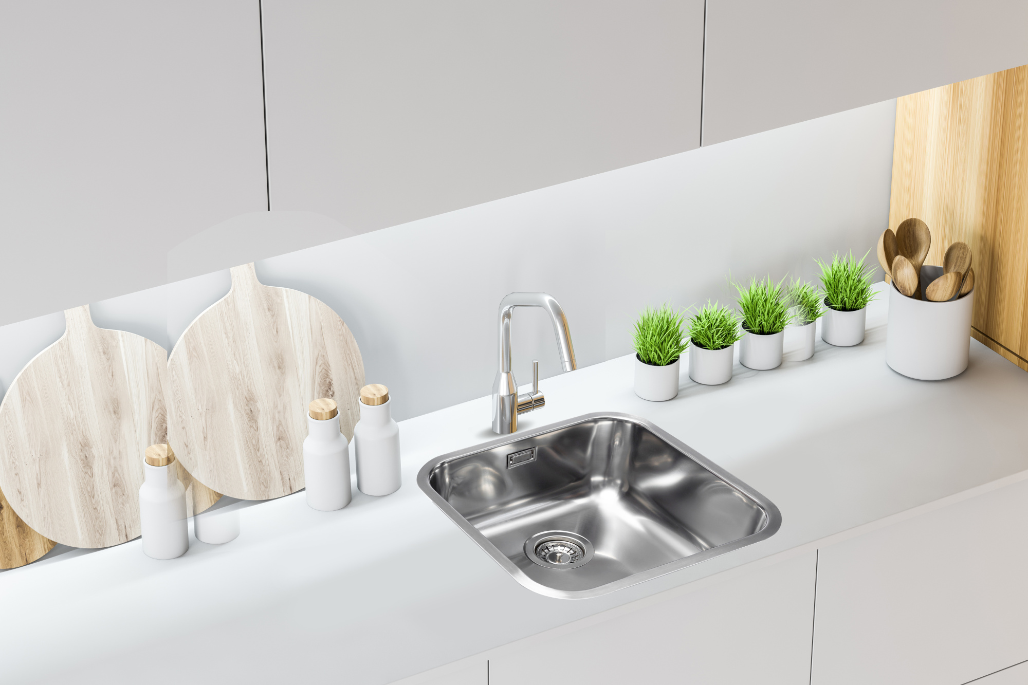 Мойка Grandex Aqua SELECT 44, 445х445х200, сифон в комплекте (200333)